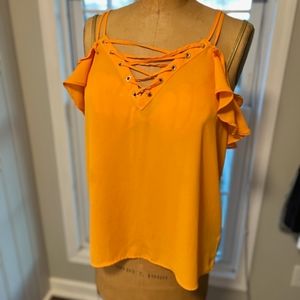 Express peek-a-boo shoulder